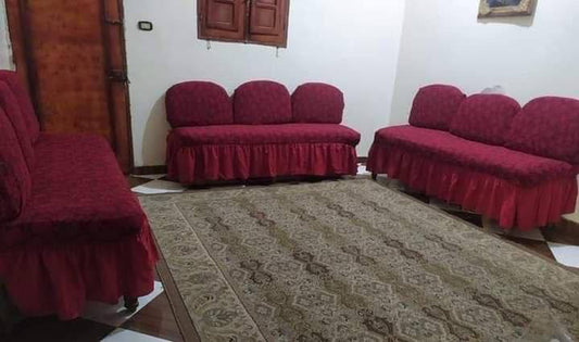 كنبة بلدي : 2 مسند + 1 مدفع كبير