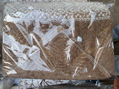 طقم كنب مشرط وسادة (3 كنبات + 6 مناديل)
