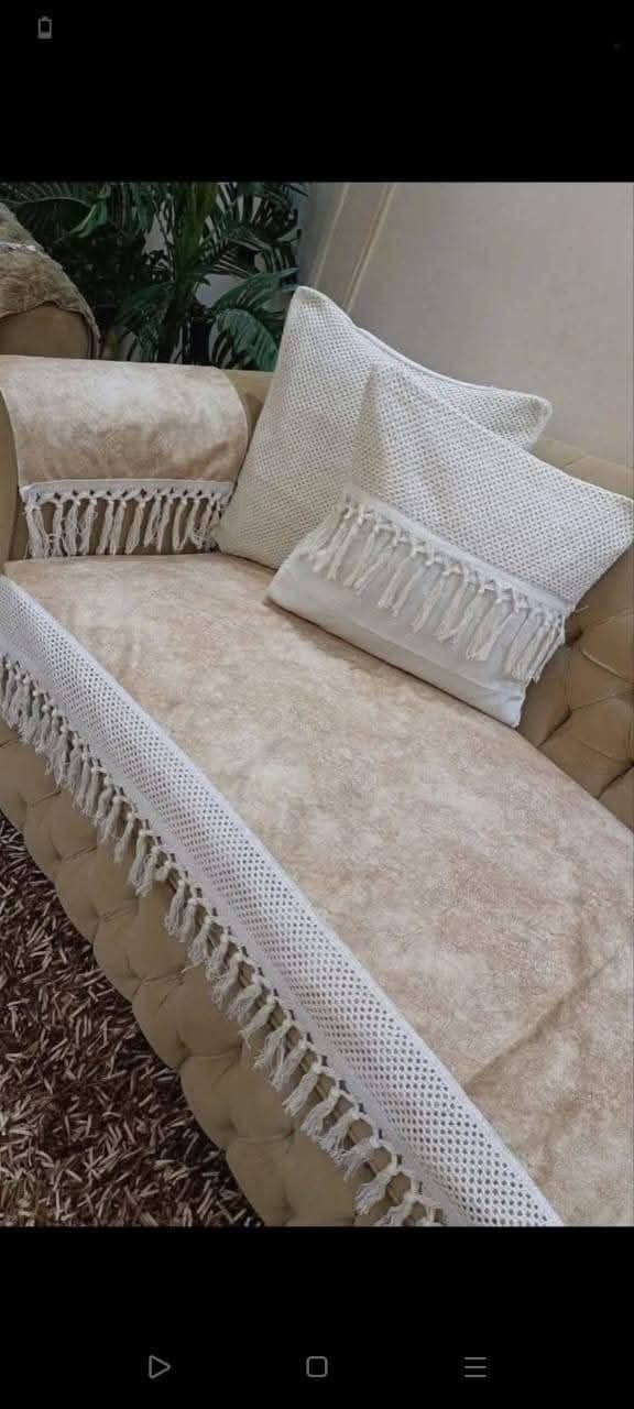 طقم كنب جلد مقلوب عازل للمياه