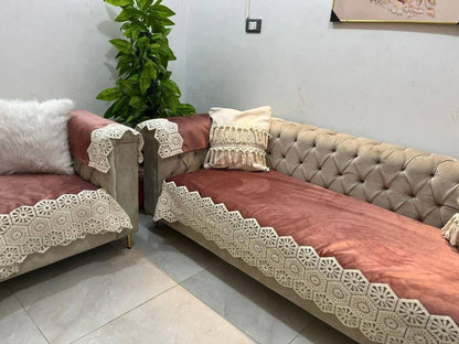 طقم كنب جلد مقلوب عازل للمياه