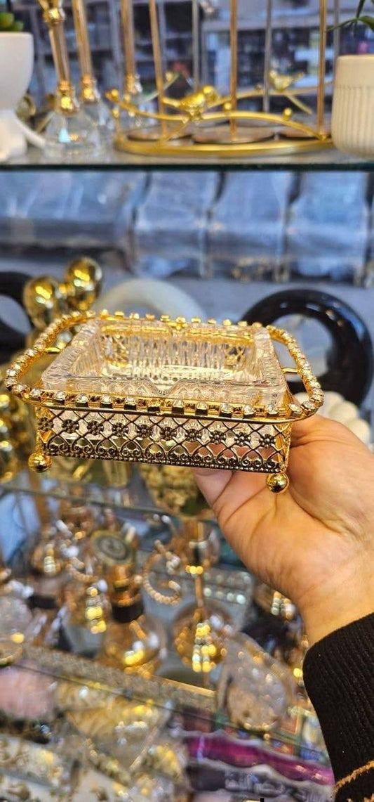 طفاية كريستال مزخرفه