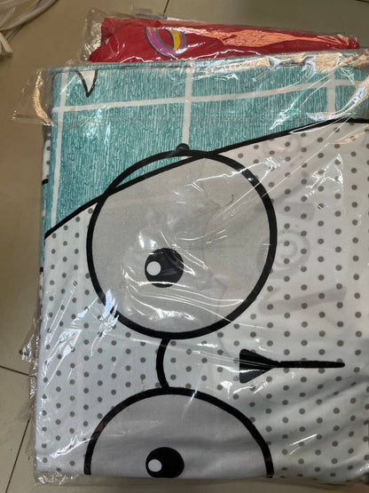 ( طقم ملاية أطفال 6 قطع كامل ( 2 ملاية + 2 مخدة + 2 ودادية